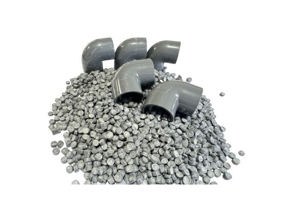 Granulos de PVC Material plástico Compuesto de PVC blanco para tuberías de PVC y accesorios de tuberías de inyección