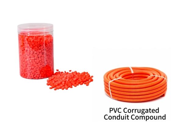 Compuesto de conducto corrugado de PVC autoextinguible PVC plegable de cable eléctrico Compuesto de tubo corrugado